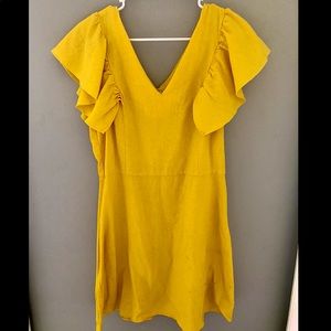 A New Day - Yellow Ruffle Dress- Size 10